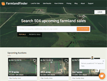 Tablet Screenshot of farmlandfinder.com